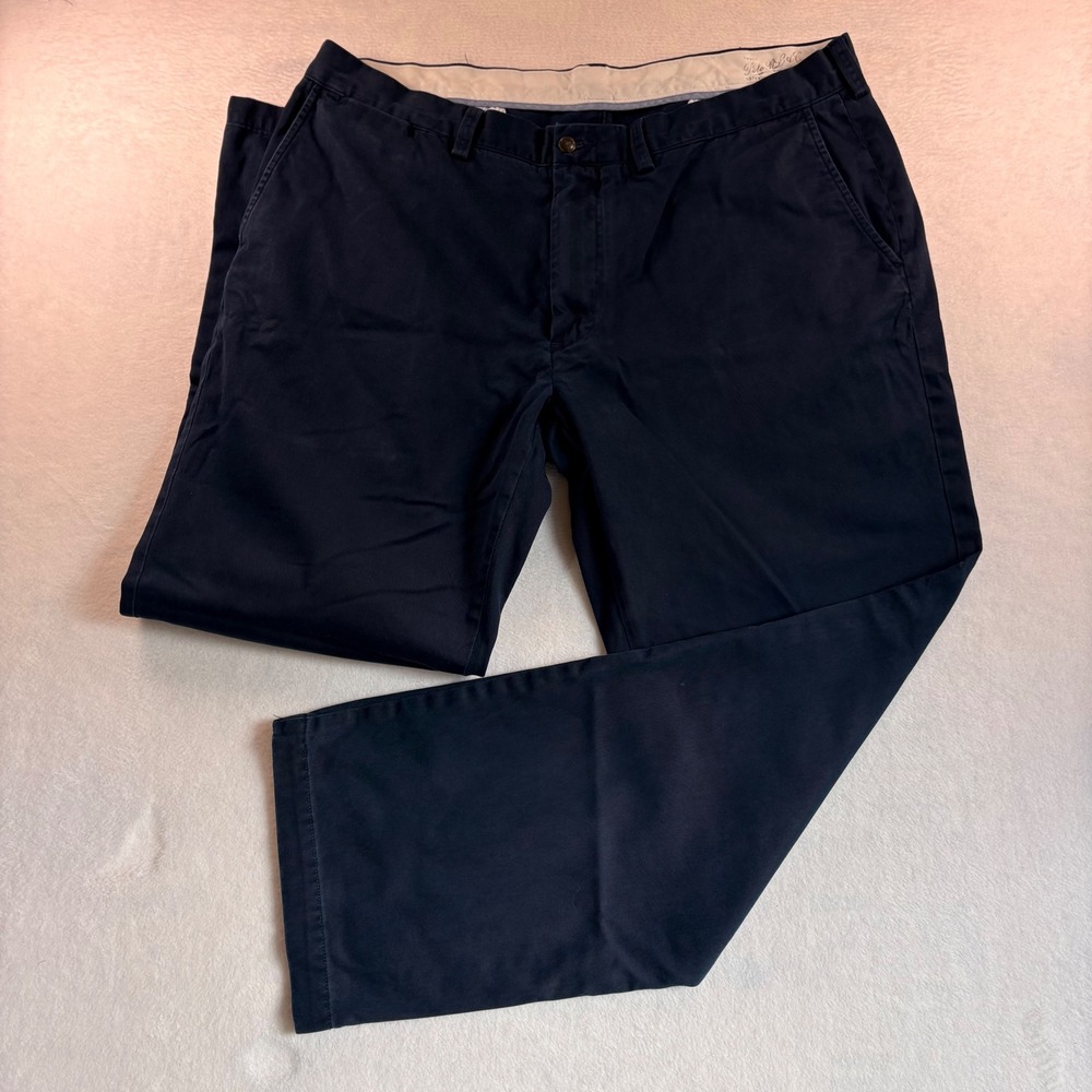 Polo Ralph Lauren Classic Fit Chino Pants Navy Blue Mens 38x30 Flat Front